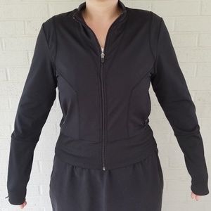 ▪Cynthia Rowley▪Black Knit Moto Jacket